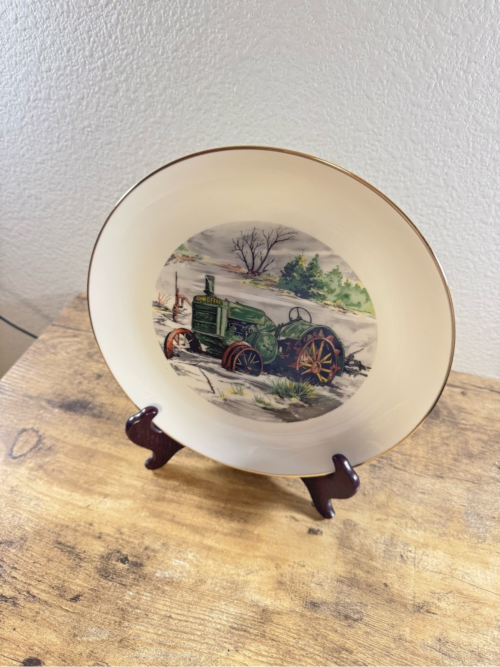 John Deere “Snowbound” Collector Plate 1984 Raymond L. Crowe Limited Edition - Picture 7 of 10